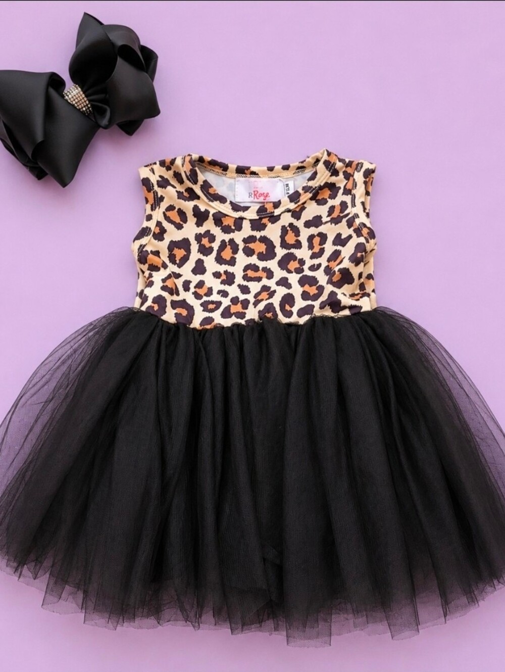 Girls Leopard Print Tutu Style Dress